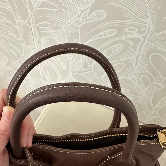 Badgley Mischka Brown Leather Bag - Picture 10 of 10